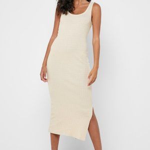 COPY - OFFLINE By Aerie OG Groove Midi Dress Oat XXS